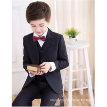 Custom Made Navy Blue e Black Colors Inglaterra Little Gentlemen Party Flower Boy Suits